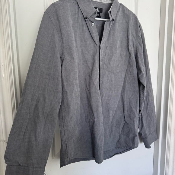 Calvin Klein Gray Dress Shirt - Picture 1 of 4
